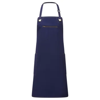 'Barley' Contrast Stitch Sustainable Bib Apron