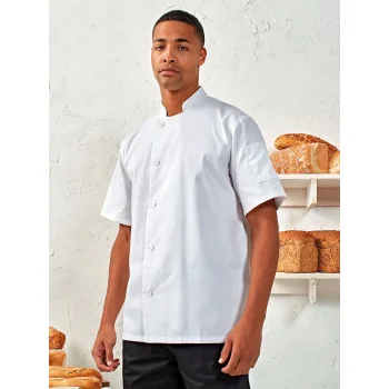 'Essential' Short Sleeve Chef's Jacket