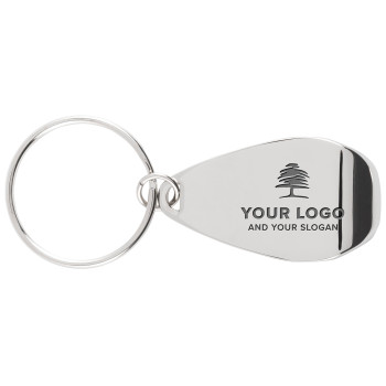 Apribottiglia-portachiavi in metallo Alma