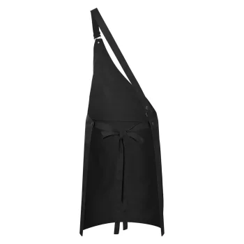 Asymmetrical Bib Apron with Pocket
