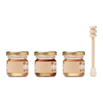 BEEBEE SET - Set di 3 vasetti di miele mille