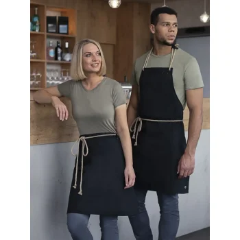 Bib Apron with cords 70 x 85 cm
