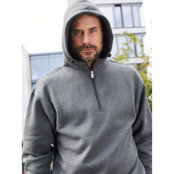 BIO WORK ½ZIP HOODY 70%OCS30%P