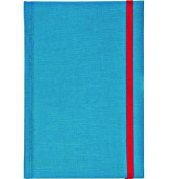 Blocco  appunti in cialux con elastico rosso. Astuccio di confezione Adriana Rossi.