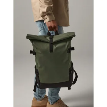 Block Roll-Top Backpack