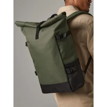 Block Roll-Top Backpack