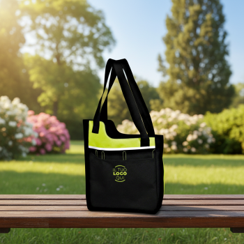 Borsa a tracolla multitasche con portabiglietti e tasca laterale