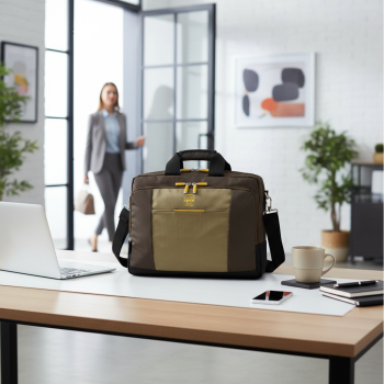 Borsa congresso Falcon in durafibre 840 con dettagli in plastica e metallo