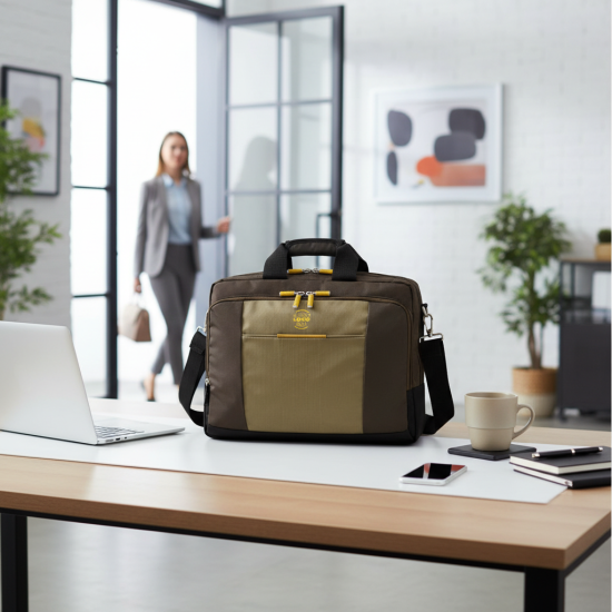 Borsa congresso Falcon in durafibre 840 con dettagli in plastica e metallo