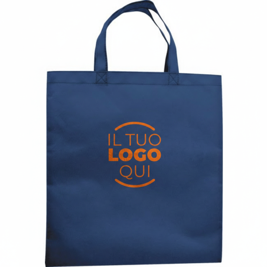 Borsa shopping colorata in TNT con manici corti