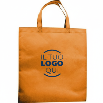 Borsa shopping colorata in TNT con manici corti