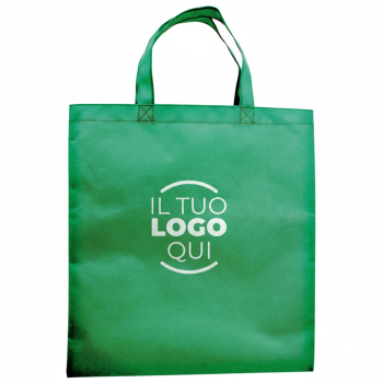 Borsa shopping colorata in TNT con manici corti