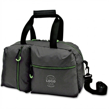 Borsa sportiva in nylon 420D con tracolla e doppi manici