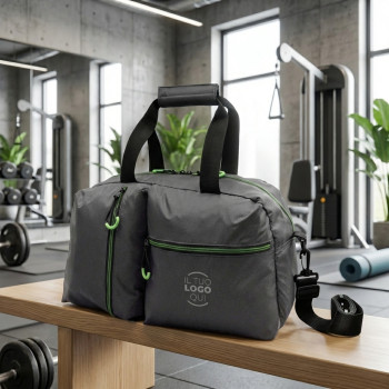 Borsa sportiva in nylon 420D con tracolla e doppi manici