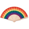 BOWFAN - Ventaglio in legno arcobaleno