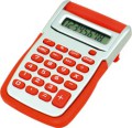 Calcolatrice tronic da tavolo 8 cifre grigio/rossa