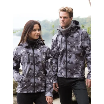 Camo TX Performance Hooded Softshell Jacket
