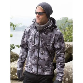 Camo TX Performance Hooded Softshell Jacket