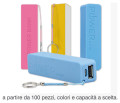 Caricatore per cellulare capacita' 2000 mAh, input/output DCV-1.0A confezione scatola singola.