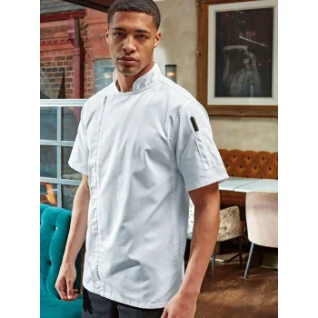 Chef's Zip-Close Short Sleeve Jacket