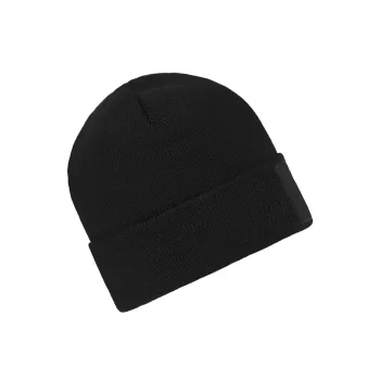 Classic Knitted Beanie With Patch