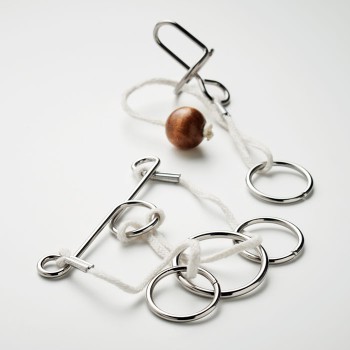 CONNECTION - Set di 2 rompicapo in metallo