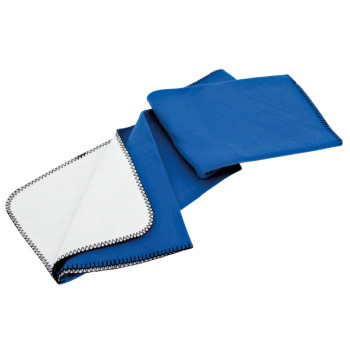 Coperta personalizzabile in pile bicolore con tasca e zip