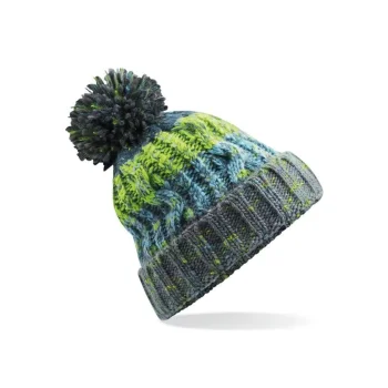 Corkscrew Pom Pom Beanie