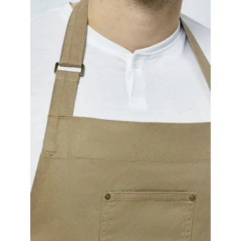 Cotton Chino Bib Apron