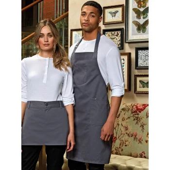 Cotton Chino Bib Apron