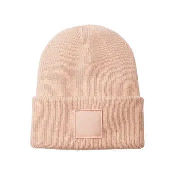 Deep Cuffed Tonal Patch Beanie 