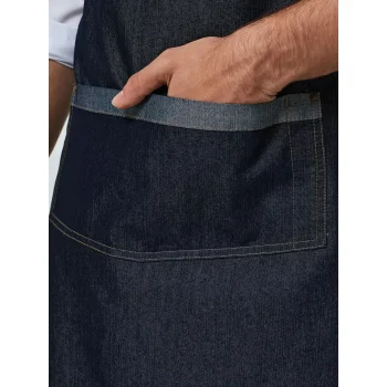 Domain Contrast Denim Bib Apron