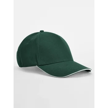 EarthAware® Classic Organic Cotton 5 Panel Cap -  Sandwich Peak