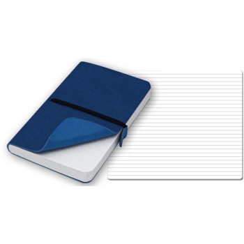 ELASTIC blocco 224 pg. con rigaggio, in vivella bicolore, con elastico. Astuccio di confezione.