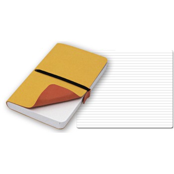 ELASTIC blocco 224 pg. con rigaggio, in vivella bicolore, con elastico. Astuccio di confezione.