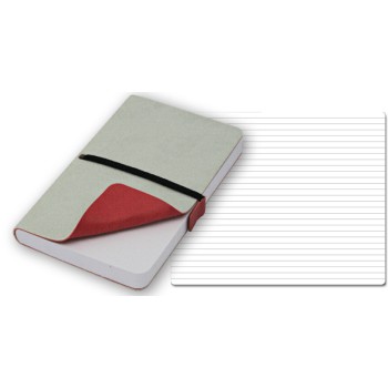 ELASTIC blocco 224 pg. con rigaggio, in vivella bicolore, con elastico. Astuccio di confezione.