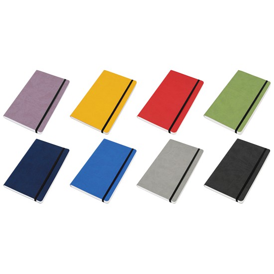 ELASTIC blocco 224 pg. quadrettato, in vivella bicolore, con elastico. Astuccio di confezione.