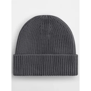 Engineered Knit Ribbed Beanie