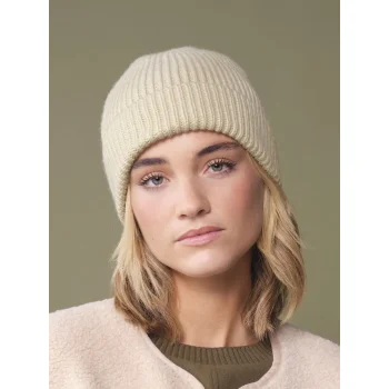 Engineered Knit Ribbed Beanie