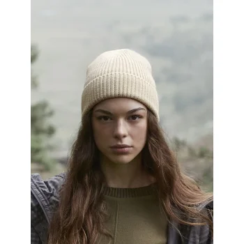Engineered Knit Ribbed Beanie