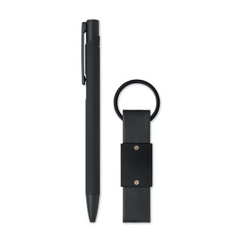 ESCRI SET - Penna e portachiavi in PU