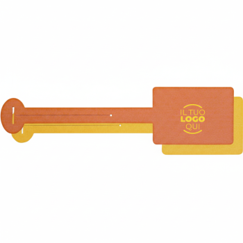 Etichetta da viaggio Reflexa in materiale Vivella bicolore