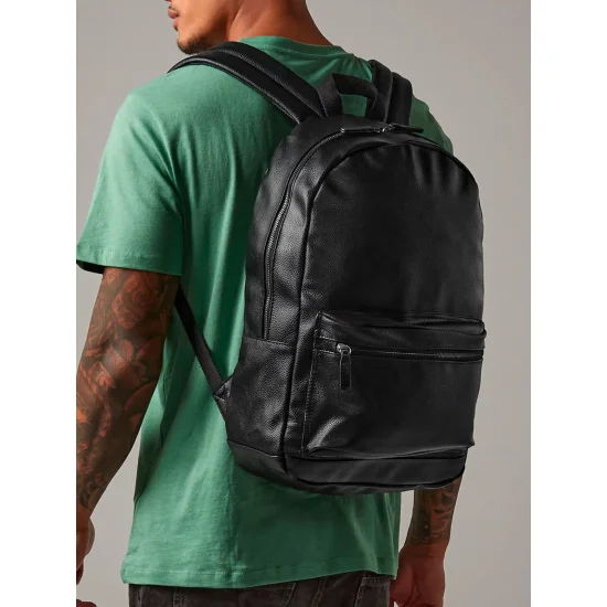 Faux Leather Fashion Backpack