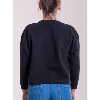 Felpa crop manica 3/4