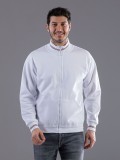 FELPA ZIP COSTINA CONTR.100%C