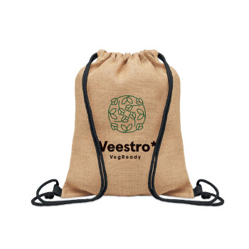 FUKURO - Borsa con coulisse in iuta