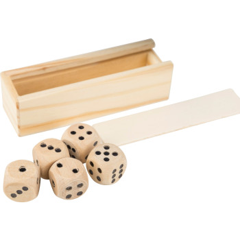Gioco dei dadi in legno di faggio Celine