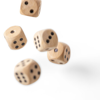 Gioco dei dadi in legno di faggio Celine