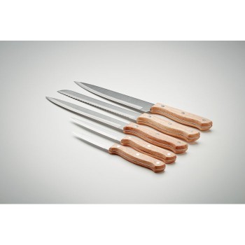 GOURMET - Set ceppo e 6 coltelli