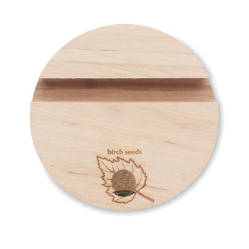 GROW ROUND STAND - Supporto pertelefono in betullaMO6991-40